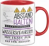 Wasserskifahrerin Tasse Geschenk Lustig Abstand Halten Produktbild-Vorschau 1