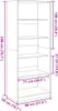 vidaXL Armadio Bianco 80x50x200 cm Materiale a base di Anteprima dell’immagine prodotto 8