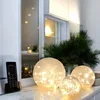 3x Glas-Kugel mit LED-Beleuchtung Deko-Leuchte FIONA Produktbild-Vorschau 2