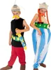 Obelix Kostüm deluxe für Kinder von Vorne mit Asterix Kostüm für Kinder Anteprima dell’immagine prodotto