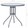 A product image of a round table with dimensions indicated. Produktbild-Vorschau