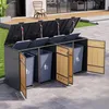 Flieks Mülltonnenbox 2st, Mülltonnenschrank mit für 4 Produktbild-Vorschau 11