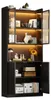 Vitrina LED de 80x35x200 cm, armario alto con puertas de Vista previa de la imagen del producto 10