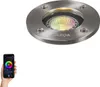 Smarter Bodeneinbaustrahler Edelstahl inkl  WiFi GU10 IP65 Produktbild-Vorschau 9