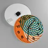 Wanduhr - Rund - Glasuhr - Abstraktion Modern Kreise - Produktbild-Vorschau 2