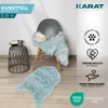 Umělá kožešina Nelly fluffy & soft v mnoha barvách Duck Egg Náhled obrázku produktu 5