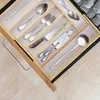 relaxdays Besteckkasten Bambus 40cm ausziehbar Produktbild-Vorschau 4