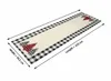 Tischläufer 210x34,5 cm Schwarz-Weiß Karo – eleganter Produktbild-Vorschau 2