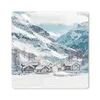 MuchoWow® Mauspad Mousepad Alpen - Schnee - Berge 30x30 cm Produktbild-Vorschau 1