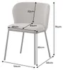 riess-ambiente Stuhl LYON grau beige schwarz Chenille Produktbild-Vorschau 7