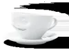 FIFTYEIGHT tasse avec soucoupe Zwinkernd weiß Hartporzellan Voir les images du produit 9