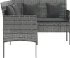 vidaXL 5-tlg. Sofagarnitur in L-Form mit Kissen Poly Rattan Produktbild-Vorschau 5