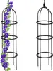 Relaxdays Rankhilfe Obelisk, 2er Set, 100cm hoch, Ranksäule Produktbild-Vorschau 1
