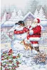Súprava krížikového stehu Letistitch "Snehuliak a Santa", Náhľad obrázku produktu 1