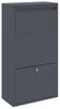 Cassetta per pacchi con porta Antracite 44 x 22 x 82 cm Anteprima dell’immagine prodotto 1