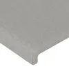 vidaXL Čelo postele svetlosivé 90x5x78/88 cm Látka Náhľad obrázku produktu 4