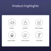 A graphic displaying product highlights with icons and text. Podgląd zdjęcia produktu