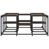 Couchtisch Braun Eichen-Optik 91x91x40 cm Holzwerkstoff Produktbild-Vorschau 5