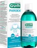 A product shot of a bottle of GUM PAROEX mouthwash next to its packaging. Náhľad obrázku produktu