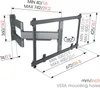 Vogels B09ZY2LM2N Staffa da Parete Girevole Per Tv Da 55 A Anteprima dell’immagine prodotto 5