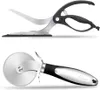 Pizzaschere & Pizzaschneider Set 2-teilig – Edelstahl Pizza Produktbild-Vorschau 1