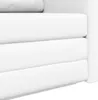 Boden-Sofa-Bett 2-in-1 Weiß 124x71x78 cm Kunstleder, Produktbild-Vorschau 9