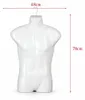 1 x Torso männlich 78 cm – Herrentorso Kunststoff Weiß – Produktbild-Vorschau 3