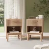 Comodino, set da 2, con cassetti Tavolino Comodino 40 x 35 Anteprima dell’immagine prodotto 1