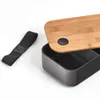 ZELLER box na občerstvenie plastový, bambusový čierny Náhľad obrázku produktu 3