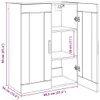 vidaXL Szafka ścienna dębowa Artisan 69,5x34x90 cm Podgląd zdjęcia produktu 8