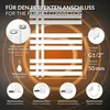 LuxeBath Iron EM designový koupelnový radiátor - 500 x 1200 Náhled obrázku produktu 4