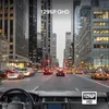 A view from inside a car looking out at a city street with traffic. Náhled obrázku produktu