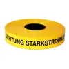 A roll of yellow warning tape with black text. Produktbild-Vorschau