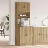 vidaXL Credenza da cucina con ripiano, 2 pezzi, rovere Anteprima dell’immagine prodotto 2