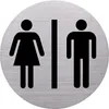 helit Piktogramm the badge WC Dam en & Herren, rund,silber Produktbild-Vorschau 2