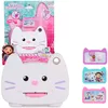 Gabby's Dollhouse Kitty Cat Kamera toy in its packaging, with additional camera inserts shown to the right. Produktbild-Vorschau
