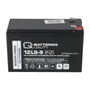 A black rechargeable battery with product information printed on its side. Produktbild-Vorschau