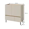 Kommode LICO 95x105x40 cm Sandbeige, Sideboard mit 2 Produktbild-Vorschau 5
