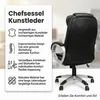 Mucola Chefsessel Schreibtischstuhl BüBraunuhl Kunstleder Produktbild-Vorschau 2