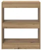 vidaXL Artisan dubová knihovna 60 x 30 x 72 cm materiál na Náhled obrázku produktu 5