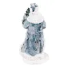 Clayre & Eef Figura Babbo Natale 21 cm Grigio Blu Plastica Anteprima dell’immagine prodotto 3