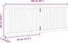 vidaXL Skladací plot pre psov 2 panely 160 cm topoľové Náhľad obrázku produktu 8