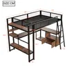 Flieks Etagenbett Metallbett 140x200cm, Hochbett mit Led Produktbild-Vorschau 4