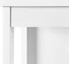 A close-up view of a white cabinet or furniture piece, showing a drawer and part of a shelf. Produktbild-Vorschau