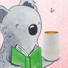 Mr. & Mrs. Panda Glas Windlicht Blume Kleeblatt - Weiß - Produktbild-Vorschau 2