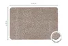 Fußmatte 40 x 60 Beige Waschbar Baumwolle Schmutzfangmatte Produktbild-Vorschau 4