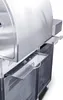 A close-up, angled view of the side of a stainless steel grill. Produktbild-Vorschau