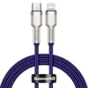 Cavo da USB-C a Lightning Baseus Cafule, 20W, 2M (viola) Anteprima dell’immagine prodotto 6