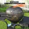 Outsunny Holzkohlegrill BBQ Smoker mit Seitentischen Deckel Produktbild-Vorschau 6
