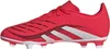 Side view of a red Adidas Predator Club FG/MG J soccer cleat for children. Produktbild-Vorschau